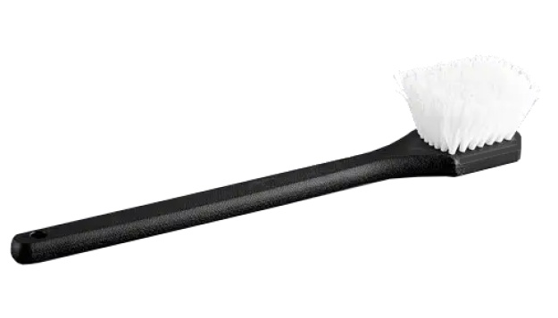 20'' Black Utility Brush with White Stiff Brisles